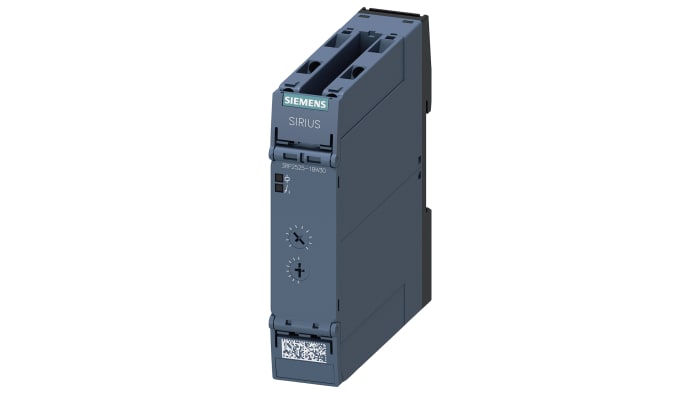 Siemens 3RP25 Series DIN Rail Mount Timer Relay, 240V, 2-Contact, 100h, 1-Function, DPDT