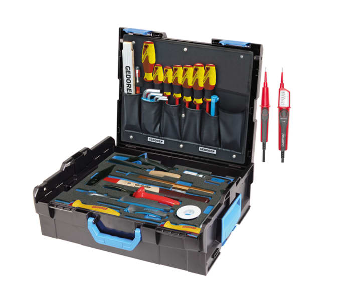 110002 Gedore Gedore 36 Piece Electricians Tool Kit with Pouch, VDE