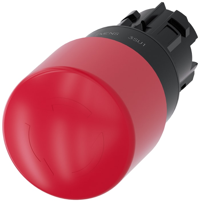 Siemens SIRIUS ACT 3SU10 Series, Twist Release, Emergency Stop Push Button Head 33.8mm Diameter