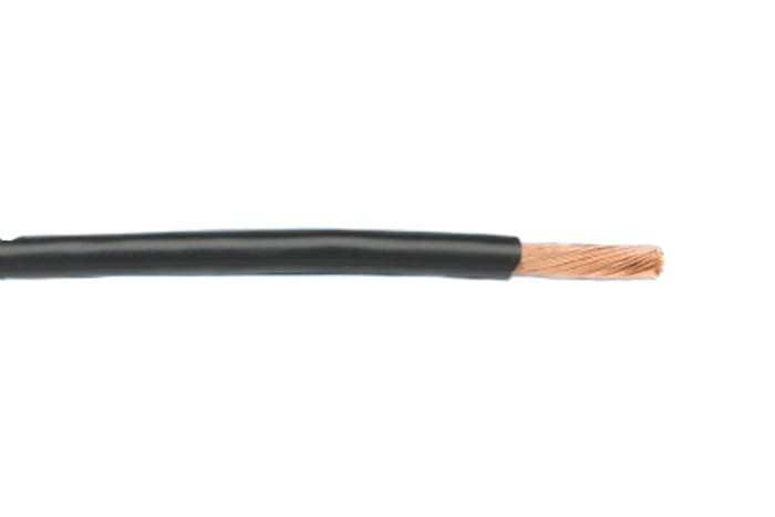 Alpha Wire Hook-up Wire TEFLON Series Black 0.2 mm² Hook Up Wire, 24 AWG, 19/0.13 mm, 30m, PTFE Insulation, 5874 BK005