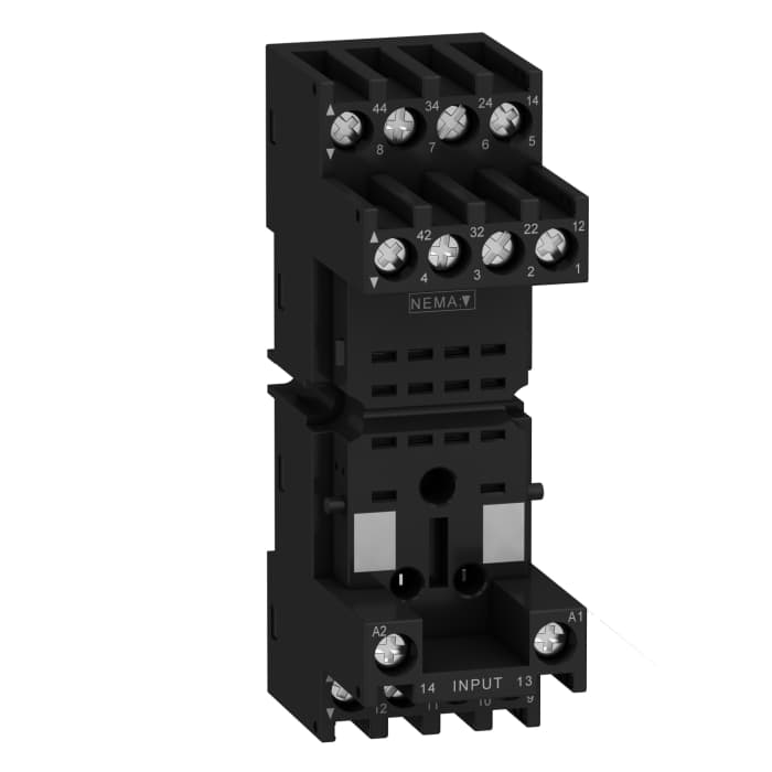 Schneider Electric Harmony Relay RXM 14 Pin <250V DIN Rail Relay Socket, for use with Relais Series RSZ