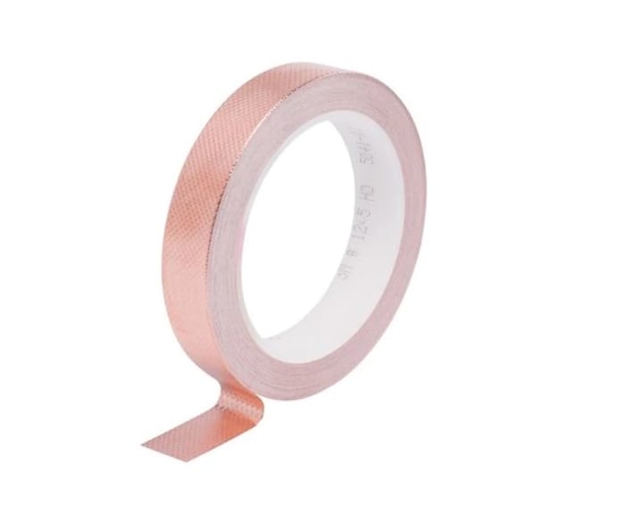 3M 1245 Conductive Metallic Tape, 9mm x 16m