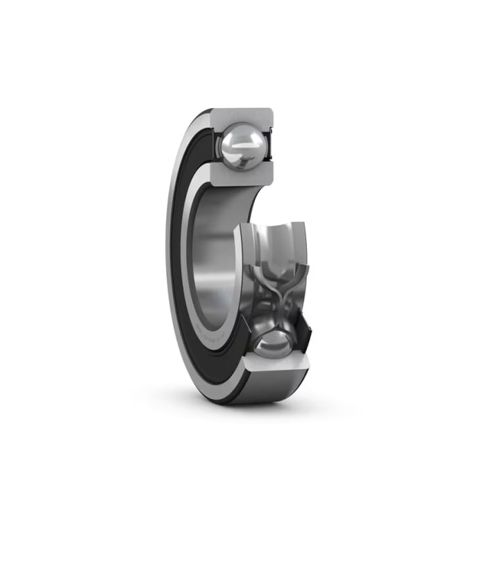 SKF W6006-2RS1 Single Row Deep Groove Ball Bearing- Both Sides Sealed 30mm I.D, 55mm O.D