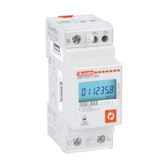 Lovato 1 Phase LCD Energy Meter, Type Energy Meter