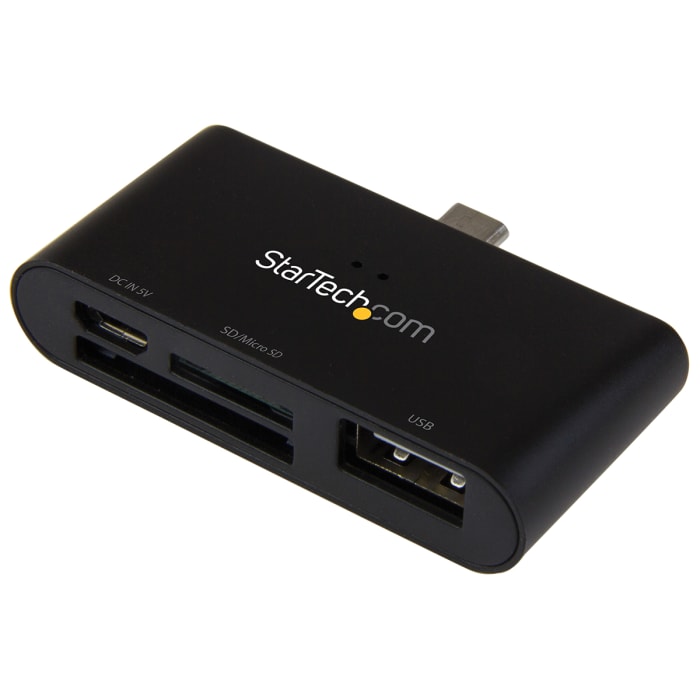 StarTech.com 2 port USB 2.0 External Memory Card Reader for MicroSD, SD Memory Cards