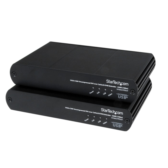 StarTech.com 1 USB DVI over CATx KVM Extender, 100m
