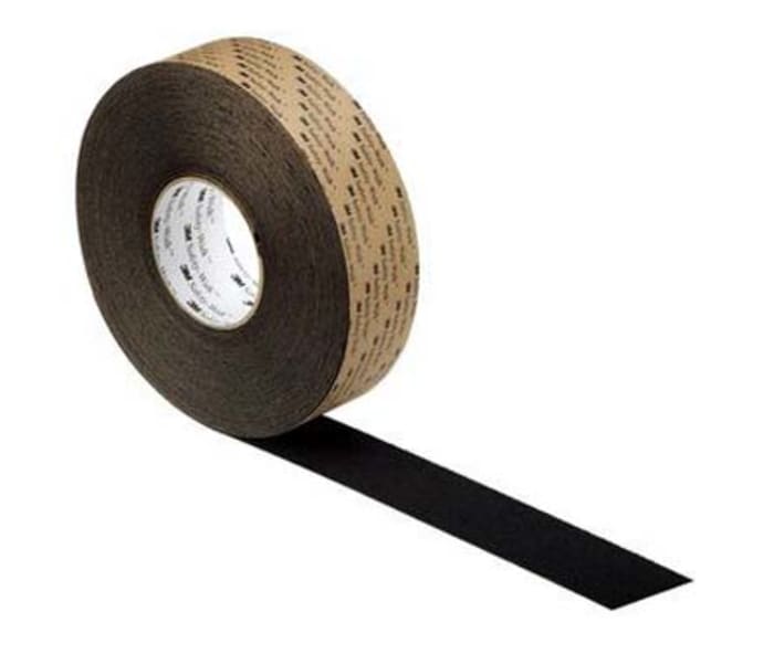 3M Black PVC 20m Hazard Tape, 1mm Thickness