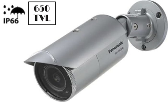 Panasonic WV Analogue Indoor, Outdoor CCTV Camera, 650 TVL Resolution