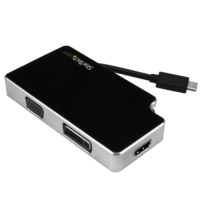 StarTech.com USB C to DVI, HDMI, VGA Adapter, USB 3.1, 3 Supported Display(s) - 4K @ 30Hz