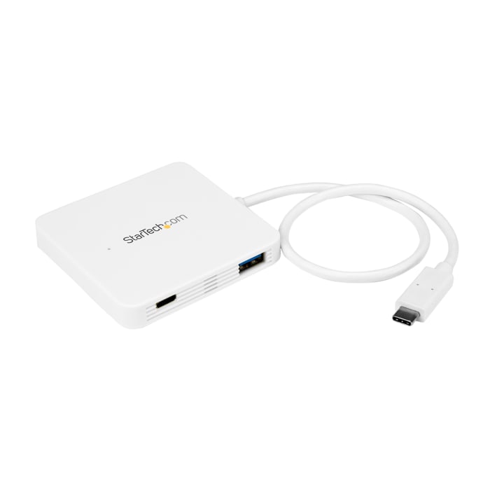 StarTech.com 3 Port USB 3.0 USB A, USB C  Hub, USB Powered, 75 x 72 x 11mm