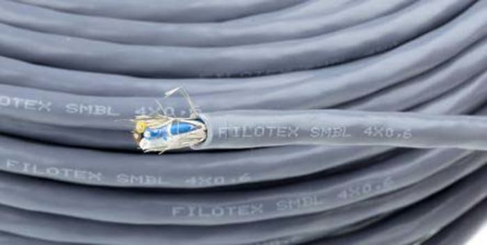 Nexans Draveil SMA Series Data Cable, 3 Cores, 0.22 mm², Unscreened, 24 AWG, 100m