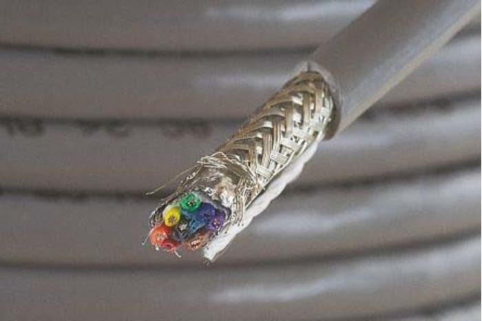 Alpha Wire Xtra-Guard 1 Multicore Industrial Cable, 8 Cores, 0.23 mm², Screened, 30m, Grey PVC Sheath, 24 AWG