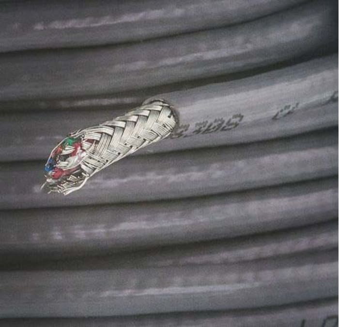 Alpha Wire Alpha Essentials Communication & Control Control Cable, 8 Cores, 0.09 mm², DEF STAN, Screened, 100m, Grey