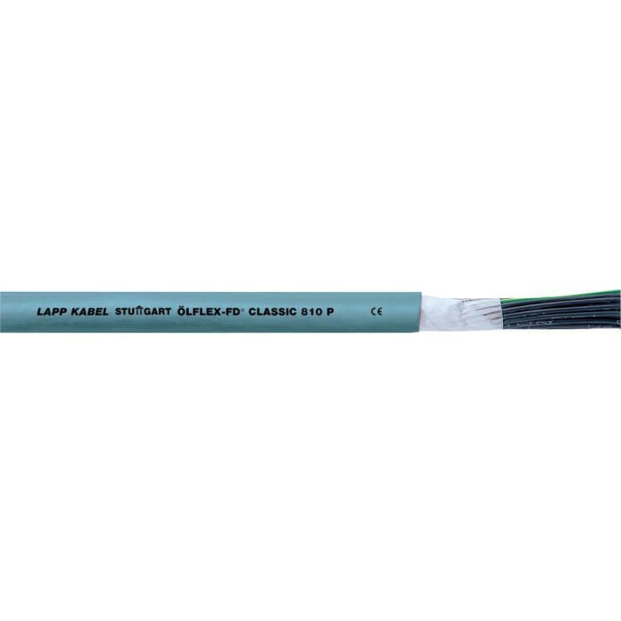 Lapp ÖLFLEX CLASSIC FD Control Cable, 12 Cores, 1.5 mm², YY, Unscreened, 25m, Grey PUR Sheath, 15 AWG
