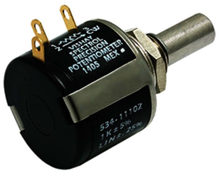 Vishay 20kΩ Rotary Potentiometer 10-Turns 1-Gang Panel Mount, 534B1203JC8872