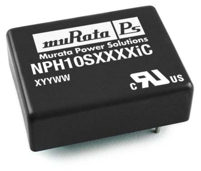 Murata Power Solutions NMXSO Isolated DC-DC Converter, 5V dc/ 1A Output, 10.8 → 13.2 V dc Input, 5W, Through