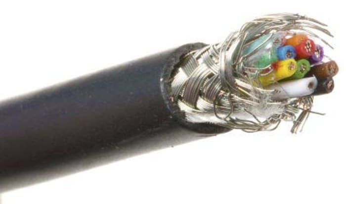 Câble de données RS PRO, 12x 0,5 mm², 20 AWG, Blindé, 500m
