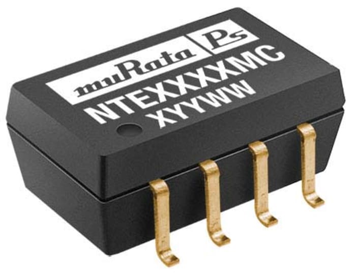 Murata Power Solutions NTE DC-DC Converter, 12V dc/ 83mA Output, 4.5 → 5.5 V dc Input, 1W, Surface Mount, +85°C
