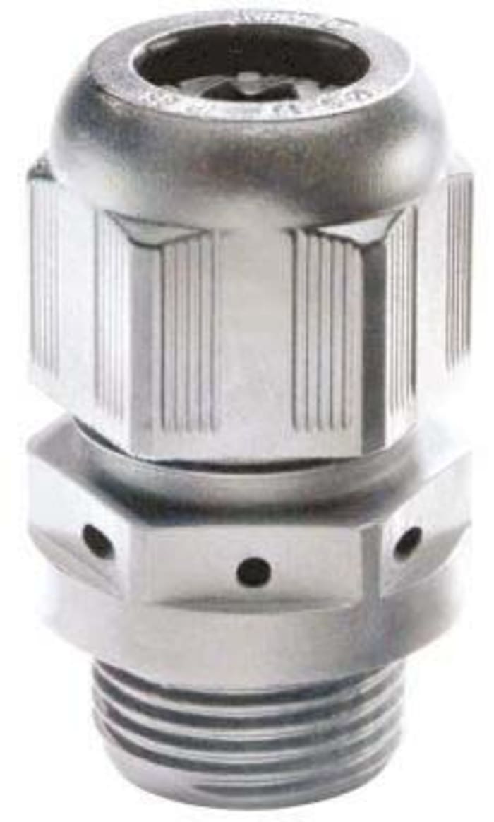 VentGLAND Series Black Polyamide Cable Gland, M20 Thread, 6mm min., 13mm max., IP68, IP69K