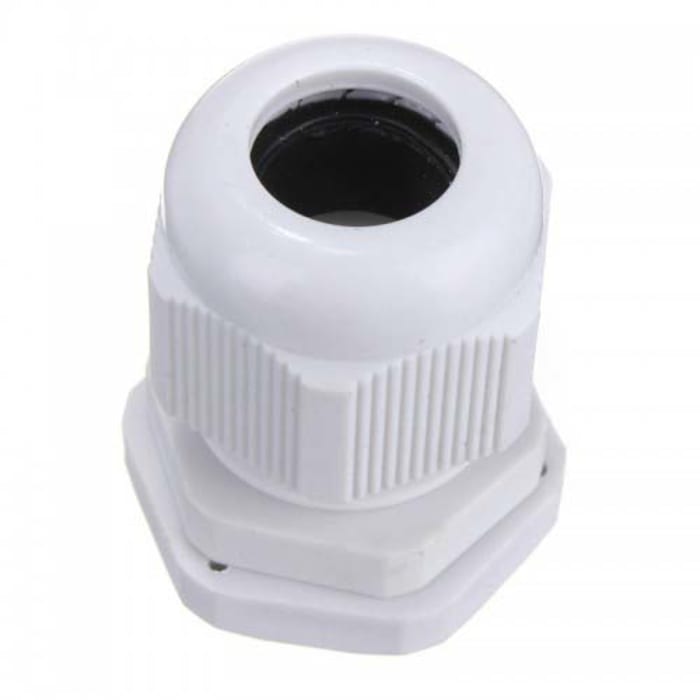 HellermannTyton NGM Series White Nylon Cable Gland, M32 Thread, 18mm min., 25mm max., IP68