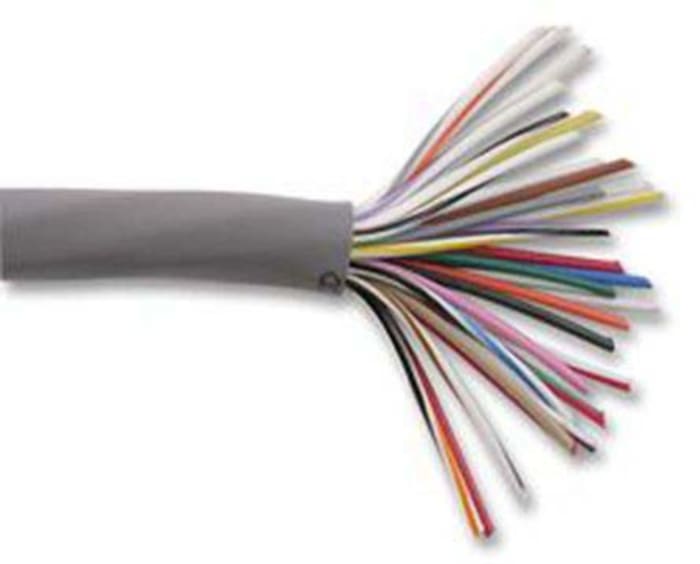 Câble de commande Alpha Wire Alpha Essentials Communication & Control 300 V, 20 x 0,35 mm², 22 AWG, gaine en PVC, Gris,