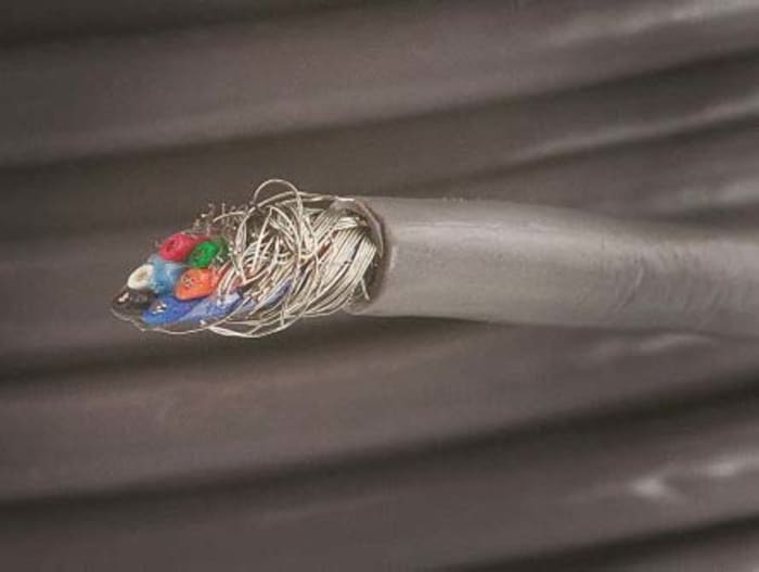 Alpha Wire Alpha Essentials Communication & Control Control Cable, 6 Cores, 0.23 mm² 24 AWG, Screened, 30 m, Grey