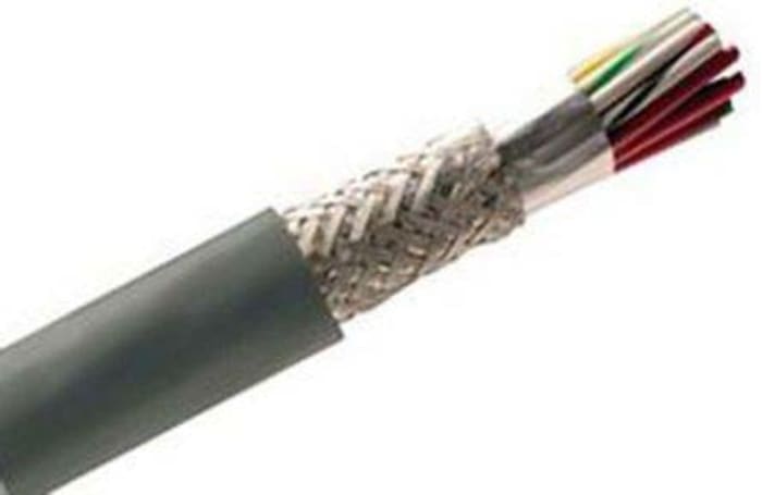 Alpha Wire Alpha Essentials Communication & Control Control Cable, 50 Cores, 0.35 mm², Screened, 30m, Grey PVC Sheath,
