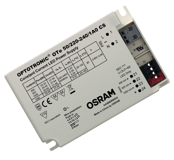 Osram, 27 → 54V Output, 50W Output, 1.05A Output, Constant Current