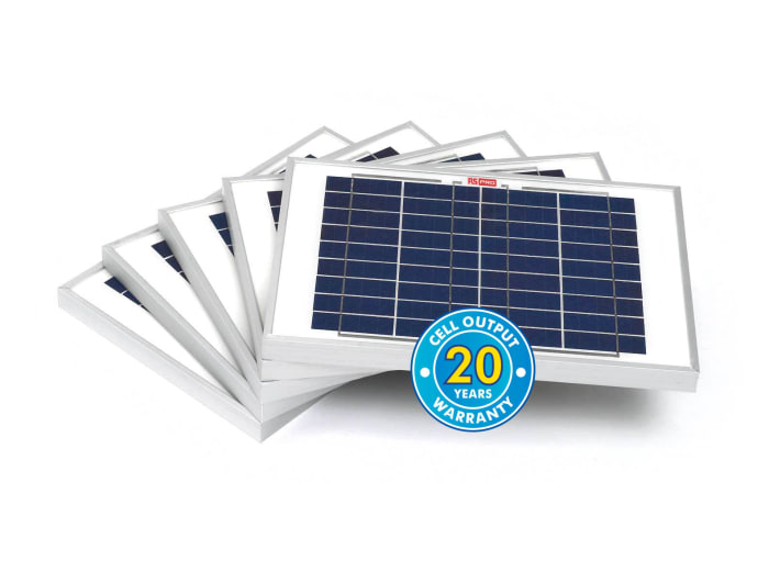 10w RS Solar Panel Bulk Pack (5 Panels)