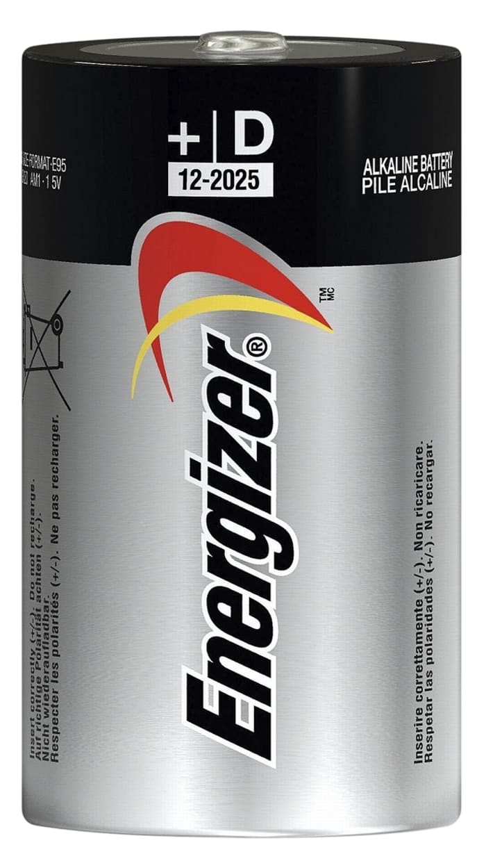 Pilas D de alcalina, Energizer MAX, 1.5V, 20Ah, terminal tipo