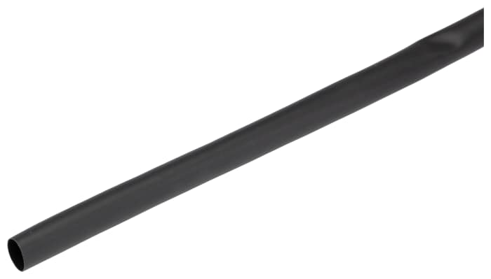 HellermannTyton Heat Shrink Tubing, Black 8 mm Sleeve Dia. x 1.2m Length 4:1 Ratio, TA42 Series
