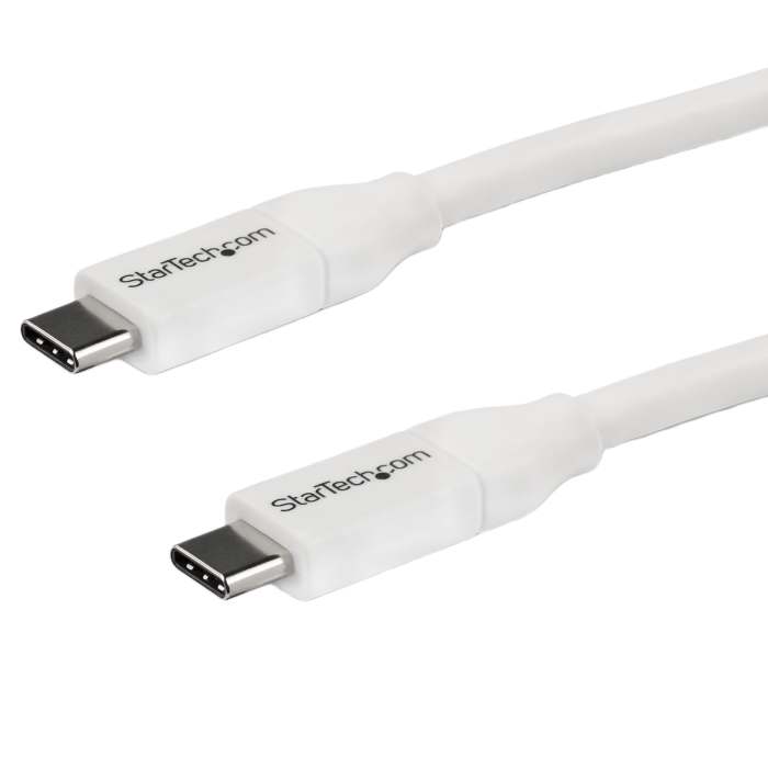 StarTech.com USB 2.0, Male USB Type C to Male USB Type C, White, 4 m