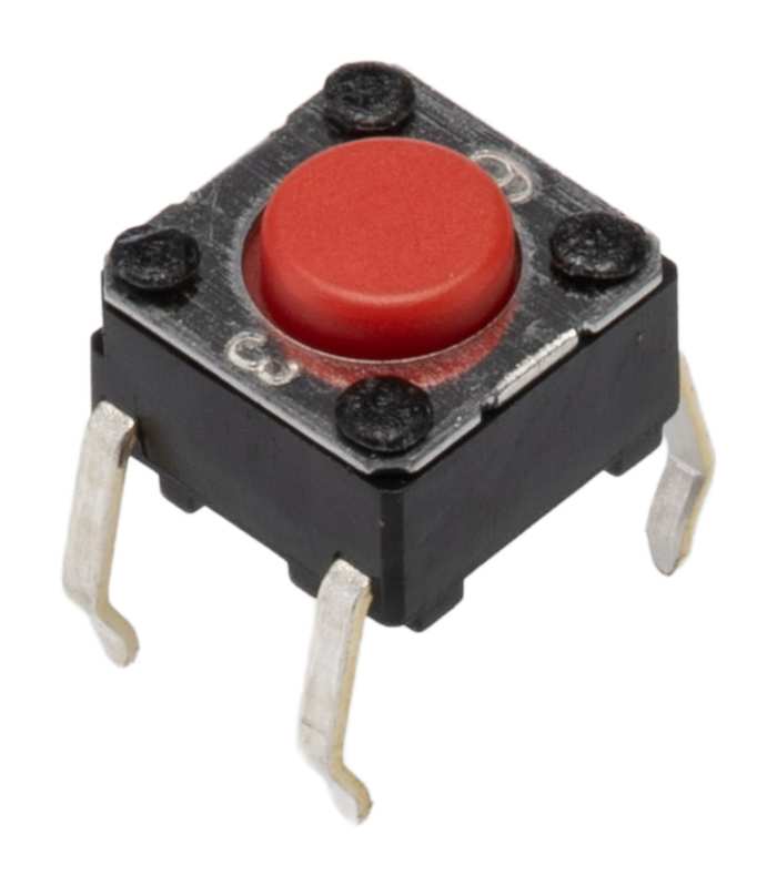 Interruptor táctil Aratas, contactos SPST Pulsador 4.3 mm, IP00, Orificio pasante 50mA 0.9 mm