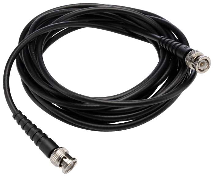 RS PRO BNC Series, 5 m, RG58 Coaxial Coaxial Cable 50 Ω, Black, Terminated