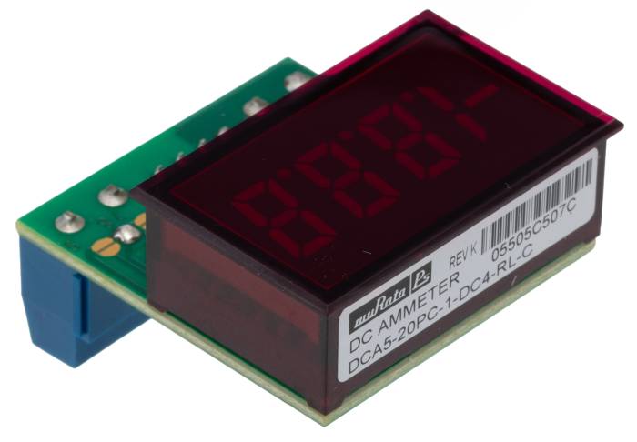 Murata Power Solutions DCA5-20PC Digital Ammeter 2000 A DC, 0.838 in x 1.826 in, 0.15 %