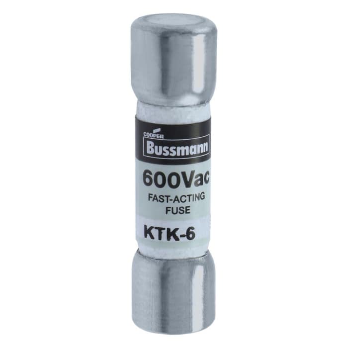 KTK-6 Eaton | Eaton 6A F Melamine Cartridge Fuse, 10 x 38 mm | 851-1208 ...