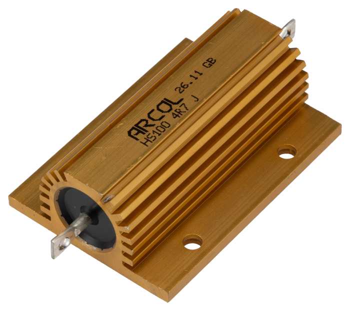 Arcol HS100 4R7 J, 4.7 Ω 100 W Wirewound Chassis Mount Resistor ±5 %