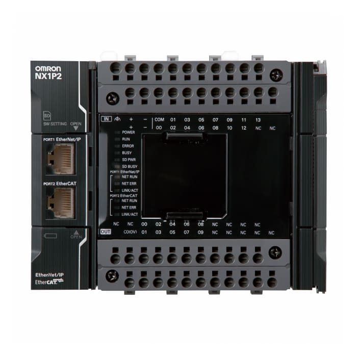 NX1P29024DT1 Omron | Omron NX1P Series PLC CPU, PNP Output, 14