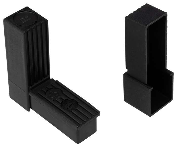 RS PRO 2-Way Connector, Square Tube Connector, Strut Profile 25 mm, Round Tube Size 25 mm