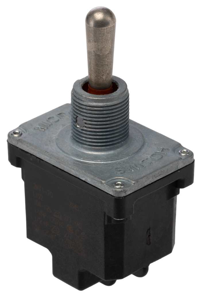 Honeywell Toggle Switch, Bushing Mount, On-On-On, DPDT, Screw Terminal, 277 V ac