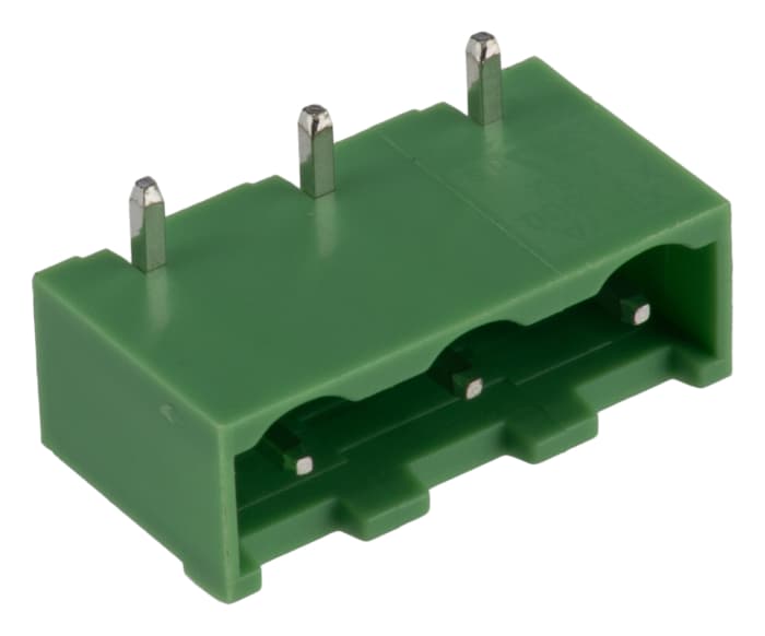 RS PRO XY2500 Series Right Angle Through Hole PCB Header, 3 Contact(s), 1 Row, Shrouded