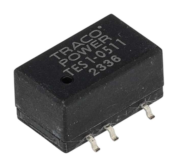 TRACOPOWER TES 1 DC/DC Converter, 5V dc/ 200 mA, 5.5V dc Input, 4.5V Input 1 W, Surface, 90 °C Max Temp -40 °C Min Temp