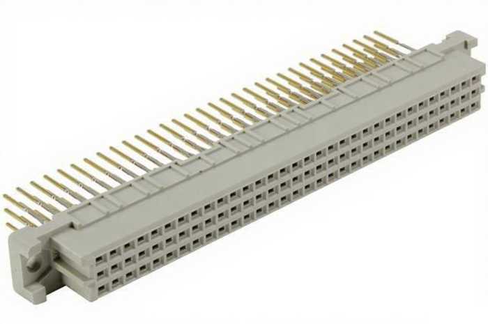 HARTING 09 03 96 Way 2.54 mm Pitch, Type C/2, Type Press-in Class Class C2, 3 Row Female, Straight DIN 41612 Connector