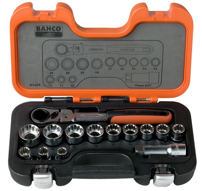 S140T Bahco | Bahco 3/4 in Ratchet, 280mm Overall | 763-0819 | RS