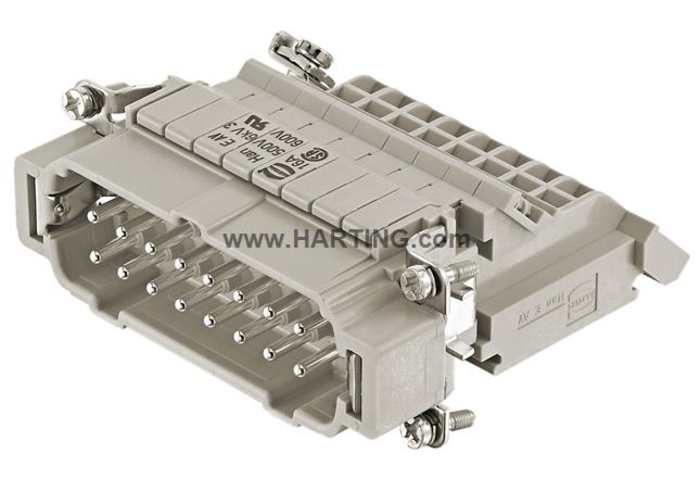 Contact pour connecteur d'alimentation robuste série Han B HARTING Mâle, 16 contacts, 16 A