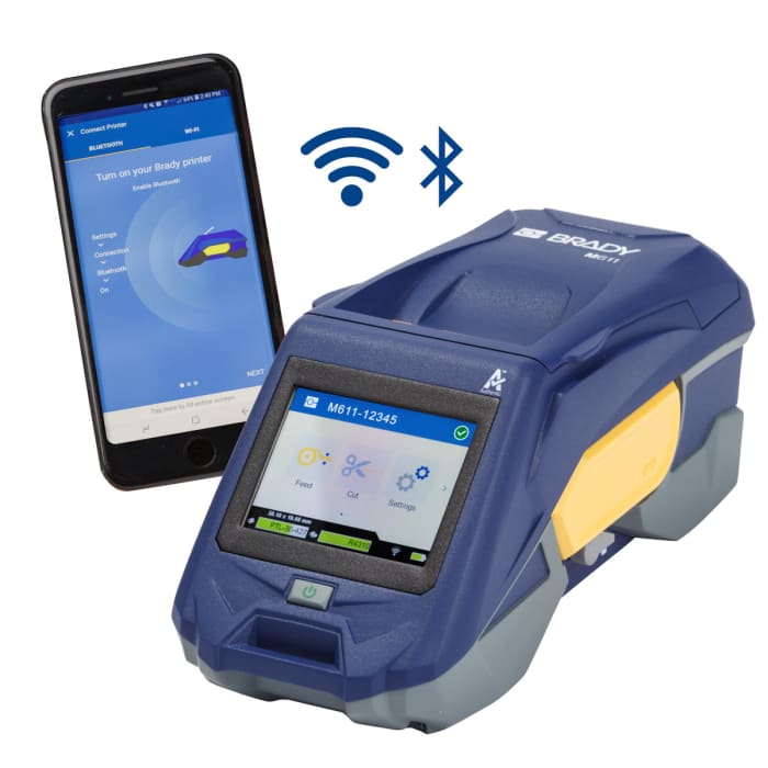 M611-UK-BWS Brady | Brady M611-UK-BWS Handheld Label Printer, 50.80 mm ...