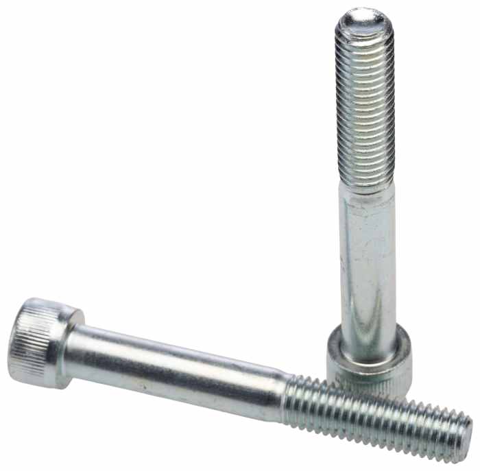 RS PRO Bright Zinc Steel Hex Socket Cap Screw, Hex, M10 x 75 mm