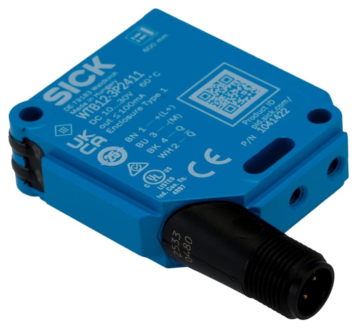 SICK Background Suppression Photoelectric Sensor, Rectangular Sensor