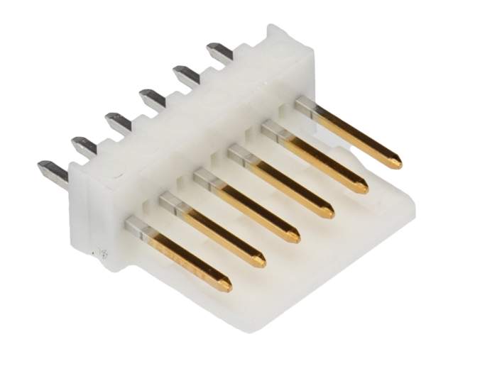 Molex KK 254 Series Straight Through Hole Pin Header, 6 Contact(s), 2.54 mm Pitch, 1 Row, Unshrouded