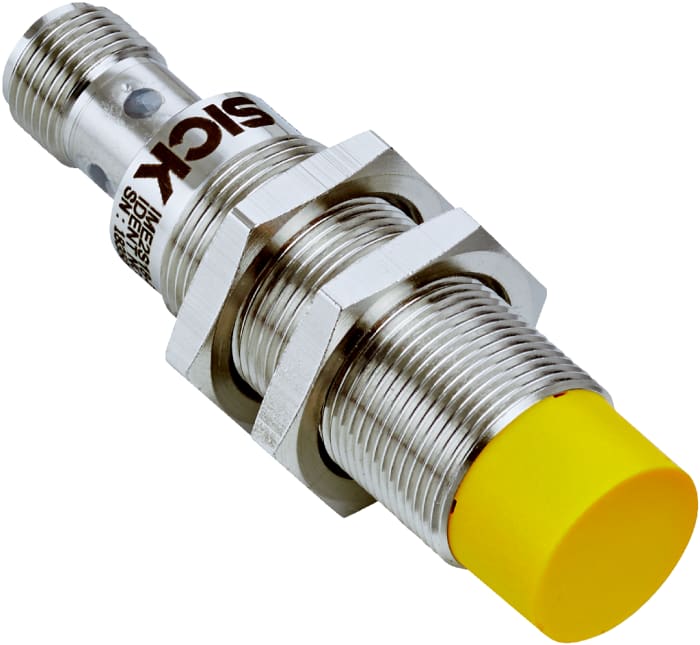 SICK IME2S Series Inductive Non-Contact Safety Switch, Nickel Plated Brass Housing, 28.8V dc, 2 NO, M12